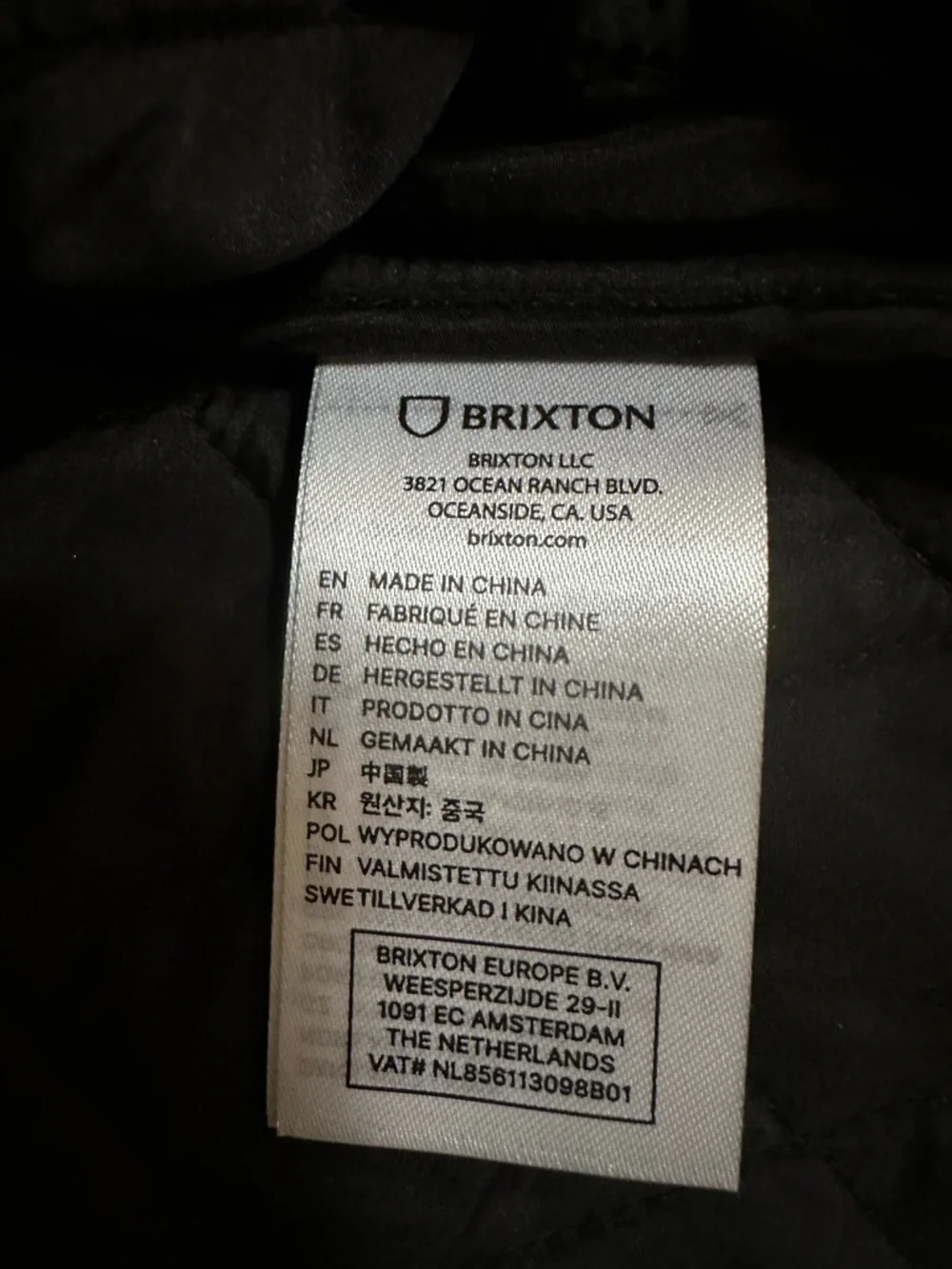 Brixton Women’s Cass Jacket Black Quilted Snap-Front Barn Style Size Small - Picture 8 of 9